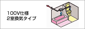 100V仕様2室換気タイプ