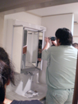 交換工事中の写真