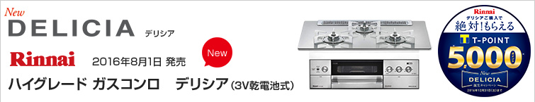 リンナイデリシア(3V乾電池式)が超特価