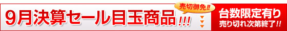 只今おすすめの目玉商品！