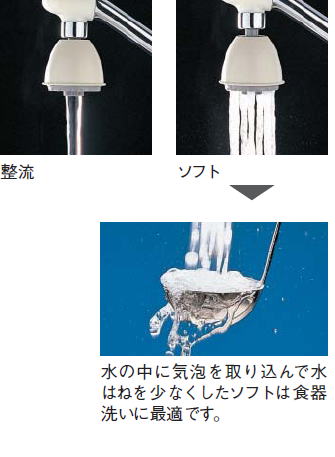 キッチンスプレー(整流・ソフト切り替え）[当日出荷対応品]