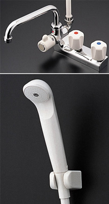 2バルブシャワー金具[当日出荷対応品][パッキン付]
