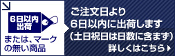 6日以内に出荷