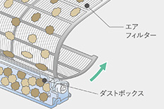 はずせるフィルターおそうじメカ｜三菱電機 ルームエアコン JXVシリーズ
