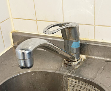 キッチン水栓施工前