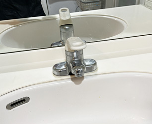 交換前　浴室水栓