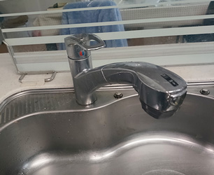 施工前：キッチン水栓 