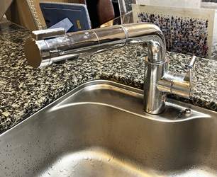 交換前 キッチン水栓