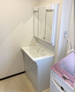 洗面台施工前