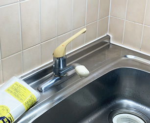 キッチン水栓施工前