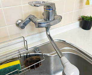 キッチン水栓施工前