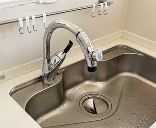 キッチン水栓施工前