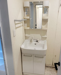洗面台施工前