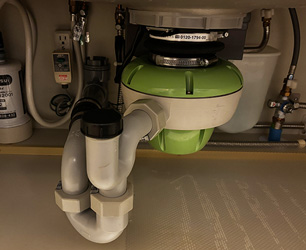 交換前　ディスポーザー 