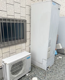 施工前：エコキュート