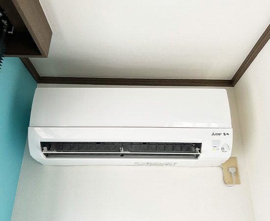 施工後：壁掛ルームエアコン　三菱電機　MSZ-AXV2225-W(MSZ-AXV2225-W-IN+MUZ-AXV2225)