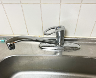 キッチン水栓施工前