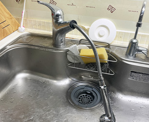 キッチン水栓施工前
