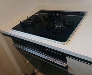 ビルトインガスコンロ 　交換前