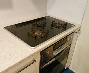 施工前ガスコンロ