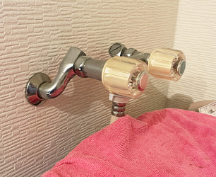 交換前 洗濯機用水栓