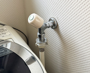 交換前 洗濯機用水栓