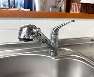 キッチン水栓施工前