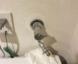 交換前 洗濯機用水栓