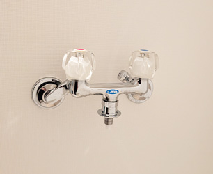 交換前　洗濯機用水栓