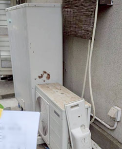 施工前：エコキュート 