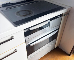 交換前:IHと電気オーブン