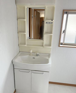 交換前　洗面台 