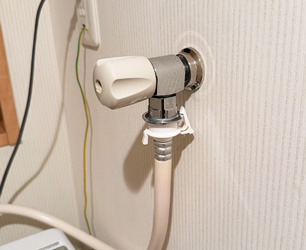 交換前　洗濯機用水栓
