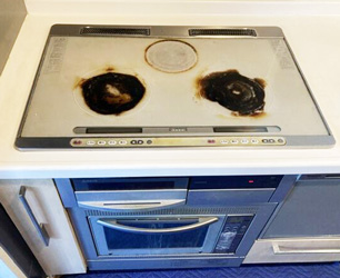 交換前：IHと電気オーブン