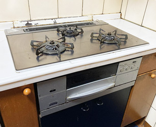 施工前ガスコンロ