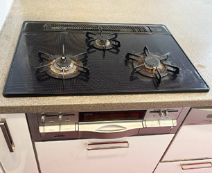 ビルトインガスコンロ 　交換前