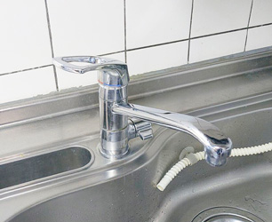 キッチン水栓施工前