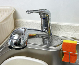 キッチン水栓施工前