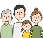 大人3人＋子供1人で460Lを選択したケース