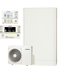 CHP-E372AZ2 コロナ(CORONA)エコキュート 薄型省スペース高圧力パワフル給湯フルオートタイプ｜旧品番CHP-E372AZ1の後継機種。貯湯タンクユニット品番：CTU-E372AZ2＋ヒートポンプユニット品番：CHP-DZ451＋無線LAN対応インターホンリモコン品番：RBP-GADW2(S)のセット。別途脚部カバー： CTU-FC30が必要です。HEMS/ZEH対応｜コロナ(CORONA)のエコキュート交換