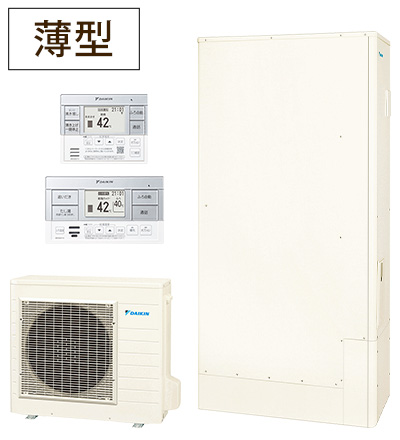 ダイキン(daikin)エコキュート「Aシリーズ」前モデル｜フルオートタイプ薄型、容量370L/460L｜EQA37YFTV、EQA46YFTV