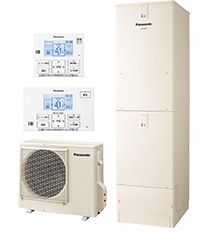 旧品番HE-J46JZSの後継機種。貯湯タンクユニット品番:HE-J46KZ+ヒートポンプユニット品番:HE-PJ60K+専用インターホンリモコン同梱セット。湯量容量460Lの他、370Lタイプもあり、それぞれ屋内設置もラインナップ。同じ給湯専用からの取り替るモデルとして最適です。CHONET Lite AIF認証/HOME IoT(AiSEG)/HEMS対応|パナソニックのエコキュート交換