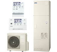 日立エコキュート交換｜本体BHP-FW46XD、角型460L、ヒートポンプユニット(BHP-HAW60X)、リモコン(BER-X1FT)、脚部カバー(BEAK-46X)の工事費込みセット