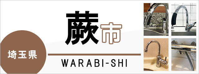 埼玉県蕨市で蛇口を交換するなら交換できるくん