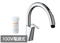 LIXIL(INAX)キッチン用タッチレス水栓|100V電源式|JF-NAB466SYX(JW)|ワンホールの100V電源式商品一覧