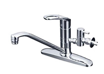 KVK キッチン用水栓 『分岐水栓付属蛇口』｜KM5091TTU｜ツーホールのシャワー無し商品一覧