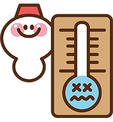 水温が0度以下、水の動きがない状況