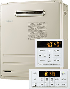 Paloma 戸建てガス給湯器の交換費用｜ FH-2020AR ＋ MFC-250V｜工事費込みセットが安い｜パロマ フロ給湯器 [スタンダード] [屋外据置型] [20号] [オート] [W535×H640×D240mm] [給水・給湯接続20A仕様]  [メタリックベージュ] 