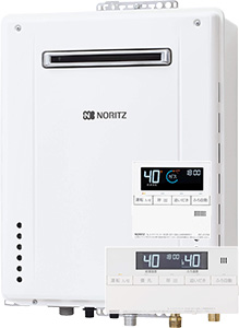 Noritz マンションガス給湯器の交換費用｜ GT-2460SAWX-2_BL ＋ RC-J101｜工事費込みセットが安い｜ノーリツ フロ給湯器 [スタンダード] [壁掛・PS標準設置型] [24号] [オート] [GT-60/ユコアGTシリーズ] [BL認定品] [W469×H600×D240mm] [GQホワイト] [旧品番：GT-2460SAWX-1_BL] 