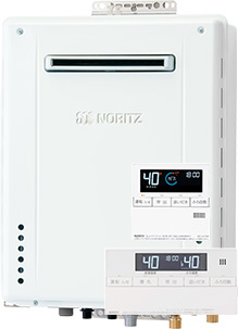 Noritz マンションガス給湯器の交換費用｜ GT-2470SAW-1 BL ＋ RC-J101E｜工事費込みセットが安い｜【2025年10月発売】ノーリツ フロ給湯器 [非エコジョーズ][屋外壁掛・PS設置型][24号][オート][GT-70-1シリーズ][BL認定品][W469×H600×D240mm][GQホワイト]